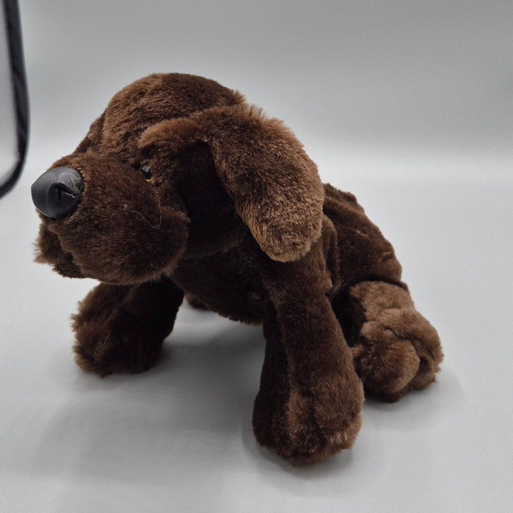 Ganz Webkinz Chocolate Labrador Retriever Dog Brown Plush Stuffed Animal W Logo